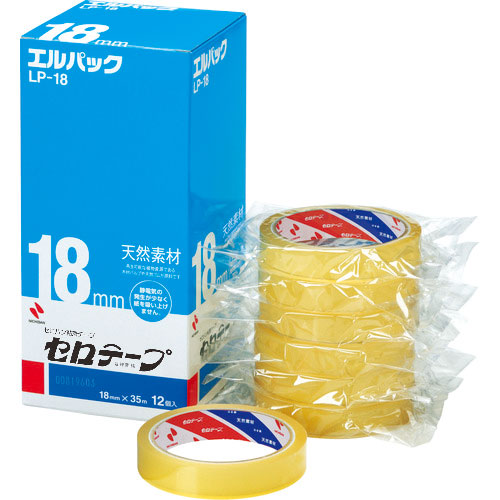 ニチバン　セロテープ　大巻　エルパックＬＰ－１８　１８ｍｍＸ３５ｍ（１２巻入）バイオマスマーク認定製＿