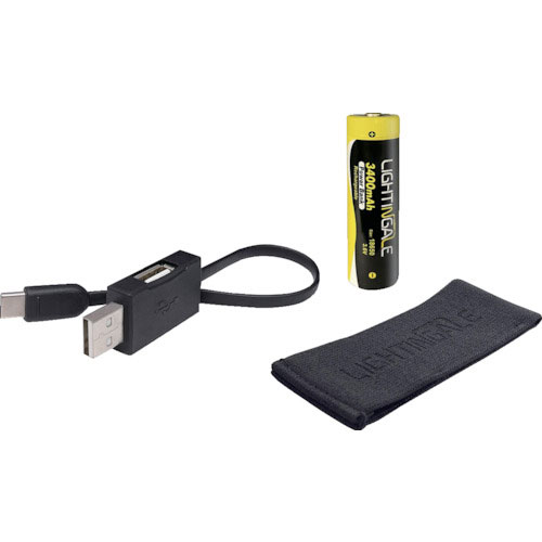 ライティンゲイル　スマホにも給電できるリチウムイオン充電池３４００ｍＡ／ＵＳＢ－ＴＹＰＥ－Ｃ／１８６＿