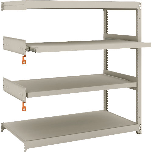 ＴＲＵＳＣＯ　スチールラック　Ｍ１．５型軽中量棚　１１６０Ｘ５９５ＸＨ１２００　４段うちスライド２段＿