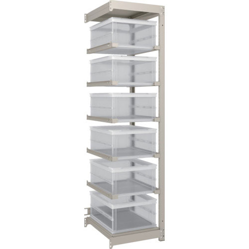 ＴＲＵＳＣＯ　スチールラック　Ｍ１．５型　オリコン保管タイプ　Ｈ１８００ＸＷ４３０ＸＤ５９５　ＴＳＫ＿