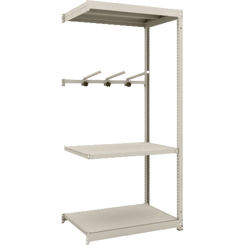 ＴＲＵＳＣＯ　スチールラック　Ｍ１．５型軽中量棚　８６０Ｘ５９５Ｘ１８００　３段　アーム１段　連結＿