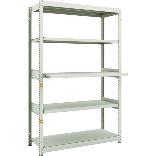 ＴＲＵＳＣＯ　スチールラック　Ｍ１．５型軽中量棚　１１６０Ｘ４５０ＸＨ１８００　５段うちスライド２段＿