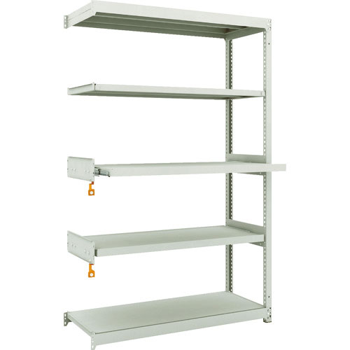 ＴＲＵＳＣＯ　スチールラック　Ｍ１．５型軽中量棚　１１６０Ｘ４５０ＸＨ１８００　５段うちスライド２段＿