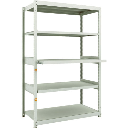 ＴＲＵＳＣＯ　スチールラック　Ｍ１．５型軽中量棚　１１６０Ｘ５９５ＸＨ１８００　５段うちスライド２段＿