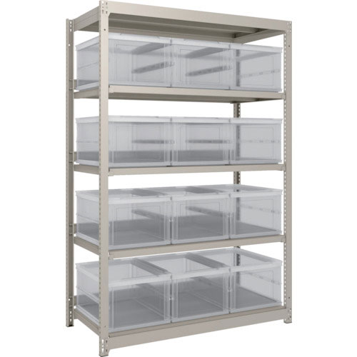 ＴＲＵＳＣＯ　スチールラック　Ｍ１．５型　オリコン保管タイプ　Ｈ１８００ＸＷ１１６０ＸＤ５９５　ＴＳ＿