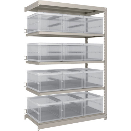 ＴＲＵＳＣＯ　スチールラック　Ｍ１．５型　オリコン保管タイプ　Ｈ１８００ＸＷ１１６０ＸＤ５９５　ＴＳ＿