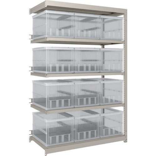 ＴＲＵＳＣＯ　スチールラック　Ｍ１．５型　オリコン保管タイプ　Ｈ１８００ＸＷ１１６０ＸＤ５９５　５０＿