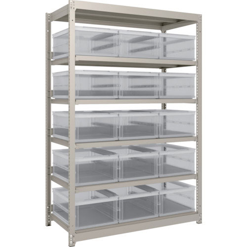 ＴＲＵＳＣＯ　スチールラック　Ｍ１．５型　オリコン保管タイプ　Ｈ１８００ＸＷ１１６０ＸＤ５９５　ＴＳ＿