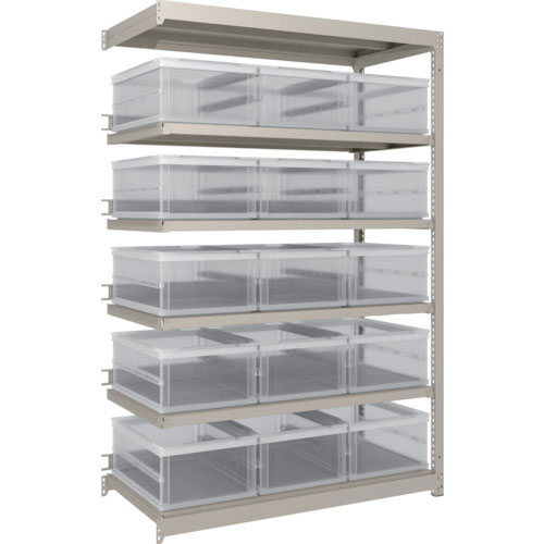 ＴＲＵＳＣＯ　スチールラック　Ｍ１．５型　オリコン保管タイプ　Ｈ１８００ＸＷ１１６０ＸＤ５９５　ＴＳ＿