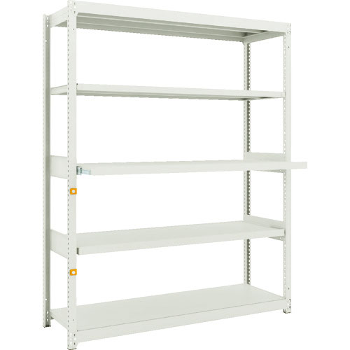 ＴＲＵＳＣＯ　スチールラック　Ｍ１．５型軽中量棚　１４６０Ｘ４５０ＸＨ１８００　５段うちスライド２段＿