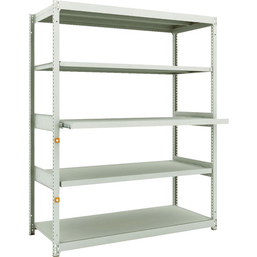 ＴＲＵＳＣＯ　スチールラック　Ｍ１．５型軽中量棚　１４６０Ｘ５９５ＸＨ１８００　５段うちスライド２段＿