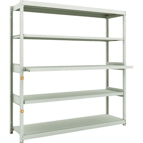 ＴＲＵＳＣＯ　スチールラック　Ｍ１．５型軽中量棚　１７６０Ｘ４５０ＸＨ１８００　５段うちスライド２段＿