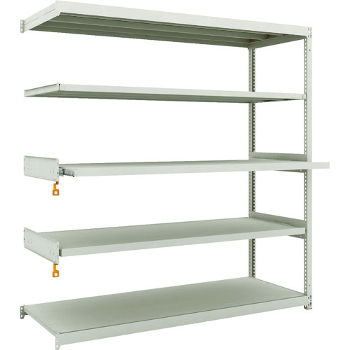 ＴＲＵＳＣＯ　スチールラック　Ｍ１．５型軽中量棚　１７６０Ｘ５９５ＸＨ１８００　５段うちスライド２段＿