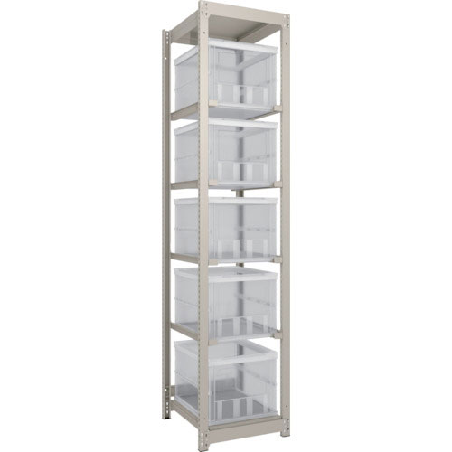 ＴＲＵＳＣＯ　スチールラック　Ｍ１．５型軽中量棚　オリコン保管タイプ　Ｈ２１００ＸＷ４３０ＸＤ５９５＿