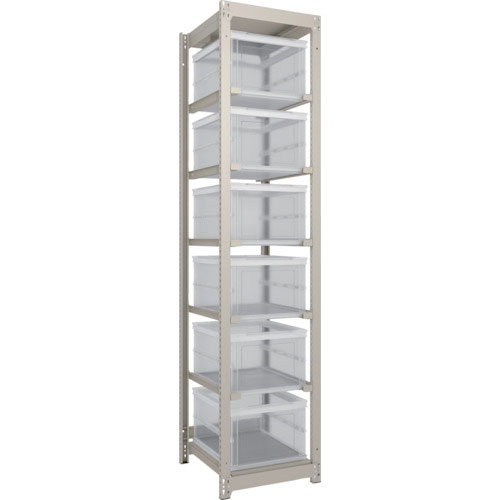 ＴＲＵＳＣＯ　スチールラック　Ｍ１．５型軽中量棚　オリコン保管タイプ　Ｈ２１００ＸＷ４３０ＸＤ５９５＿