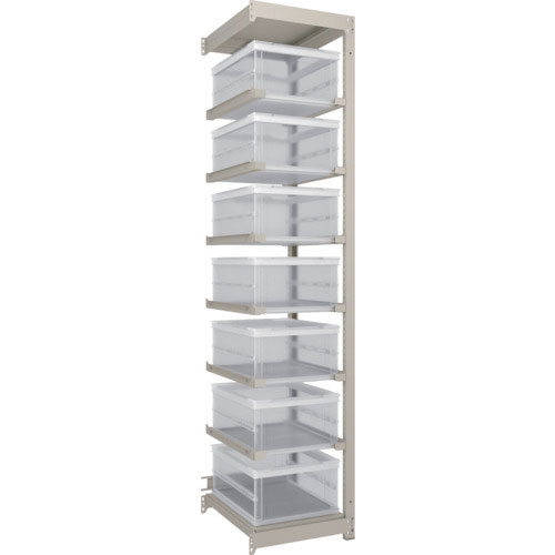 ＴＲＵＳＣＯ　スチールラック　Ｍ１．５型軽中量棚　オリコン保管タイプ　Ｈ２１００ＸＷ４３０ＸＤ５９５＿