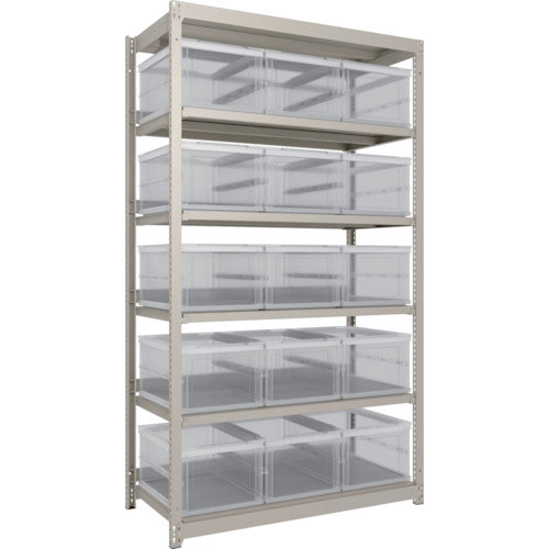 ＴＲＵＳＣＯ　スチールラック　Ｍ１．５型軽中量棚　オリコン保管タイプ　Ｈ２１００ＸＷ１１６０ＸＤ５９＿