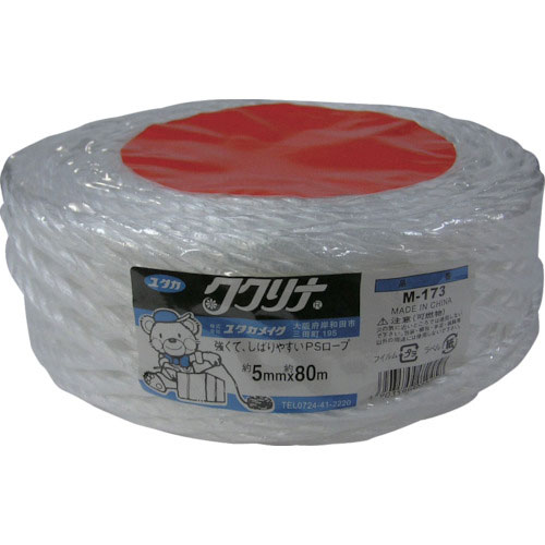 ユタカメイク　荷造り紐　ＰＳロープ　５ｍｍ×８０ｍ＿