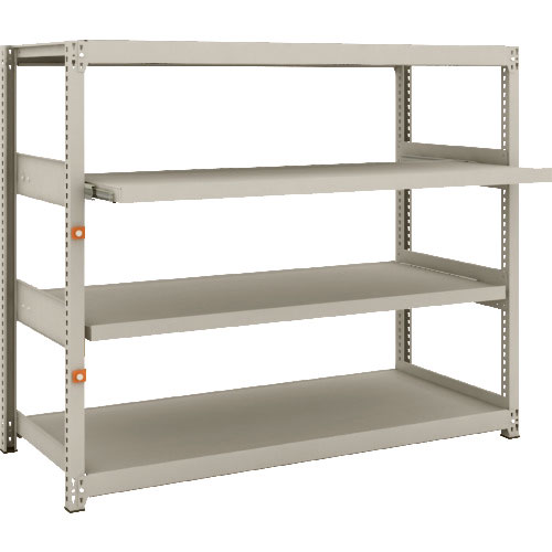 ＴＲＵＳＣＯ　スチールラック　Ｍ２型軽中量棚　１４６０Ｘ６００ＸＨ１２００　４段うちスライド２段　単＿