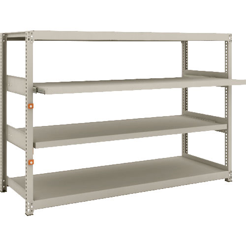 ＴＲＵＳＣＯ　スチールラック　Ｍ２型軽中量棚　１７６０Ｘ６００ＸＨ１２００　４段うちスライド２段　単＿