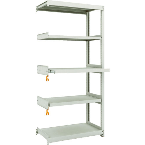 ＴＲＵＳＣＯ　スチールラック　Ｍ２型軽中量棚　８６０Ｘ４５０ＸＨ１８００　５段うちスライド２段　連結＿