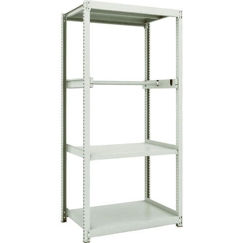 ＴＲＵＳＣＯ　スチールラック　Ｍ２型軽中量棚　８６０Ｘ６００ＸＨ１８００　パイプ１段　単体＿