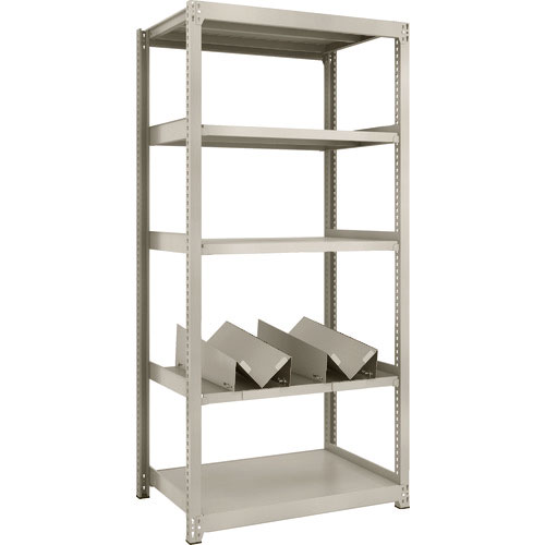 ＴＲＵＳＣＯ　スチールラック　Ｍ２型軽中量棚　８６０Ｘ６００ＸＨ１８００　缶受Ｘ２付＿