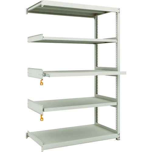 ＴＲＵＳＣＯ　スチールラック　Ｍ２型軽中量棚１１６０Ｘ６００ＸＨ１８００　５段うちスライド２段　連結＿