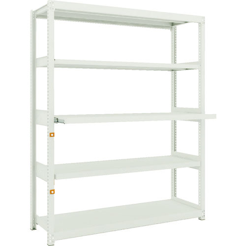 ＴＲＵＳＣＯ　スチールラック　Ｍ２型軽中量棚１４６０Ｘ４５０ＸＨ１８００　５段うちスライド２段　単体＿