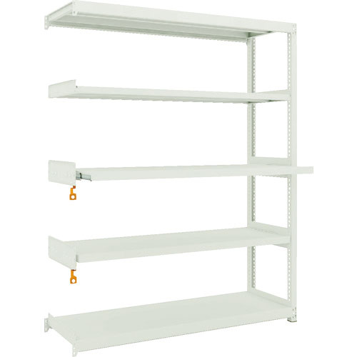 ＴＲＵＳＣＯ　スチールラック　Ｍ２型軽中量棚１４６０Ｘ４５０ＸＨ１８００　５段うちスライド２段　連結＿