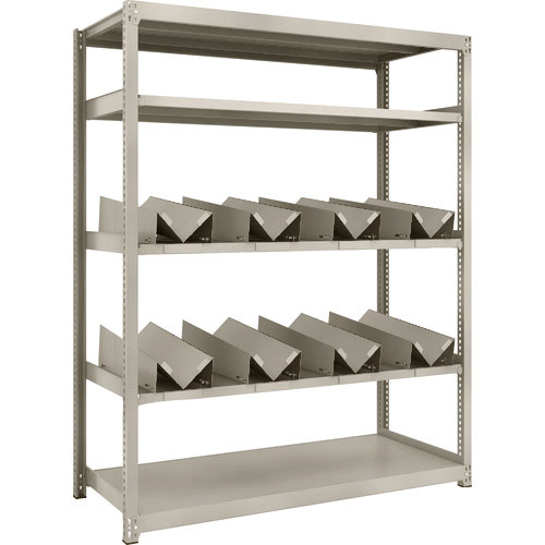 ＴＲＵＳＣＯ　スチールラック　Ｍ２型軽中量棚　１４６０Ｘ６００ＸＨ１８００　缶受Ｘ８付＿