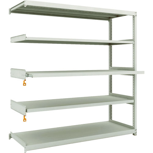 ＴＲＵＳＣＯ　スチールラック　Ｍ２型軽中量棚１７６０Ｘ６００ＸＨ１８００　５段うちスライド２段　連結＿