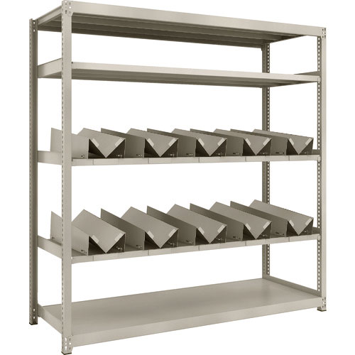 ＴＲＵＳＣＯ　スチールラック　Ｍ２型軽中量棚　１７６０Ｘ６００ＸＨ１８００　缶受Ｘ１０付＿