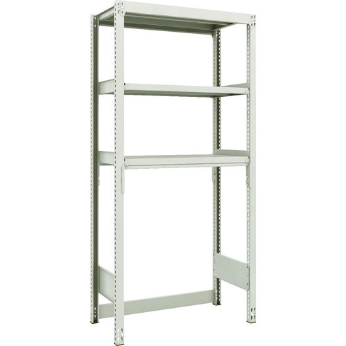 ＴＲＵＳＣＯ　スチールラック　Ｍ２型軽中量棚　下段開放型　８６０Ｘ４５０ＸＨ１８００　３段　単体＿