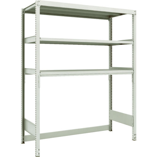 ＴＲＵＳＣＯ　スチールラック　Ｍ２型軽中量棚　下段開放型　１４６０Ｘ６００ＸＨ１８００　３段　単体＿