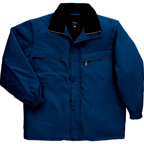 ミドリ安全　軽量防風防寒ハーフコート　ネイビー　ＬＬ＿