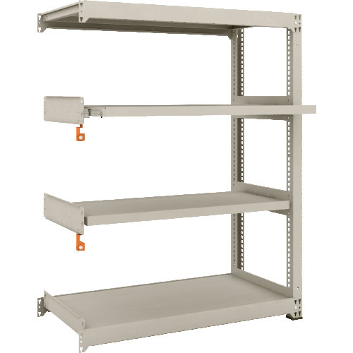 ＴＲＵＳＣＯ　スチール製中量ボルトレス棚　Ｍ３型　Ｗ１２００×Ｄ５７１×Ｈ１５００　４段うちスライド＿
