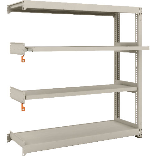 ＴＲＵＳＣＯ　スチール製中量ボルトレス棚　Ｍ３型　Ｗ１５００×Ｄ４７１×Ｈ１５００　４段うちスライド＿