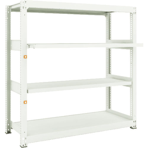 ＴＲＵＳＣＯ　スチール製中量ボルトレス棚　Ｍ３型　Ｗ１５００×Ｄ５７１×Ｈ１５００　４段うちスライド＿