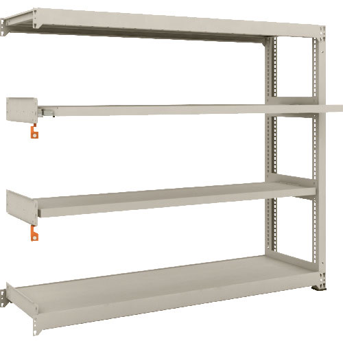 ＴＲＵＳＣＯ　スチール製中量ボルトレス棚　Ｍ３型　Ｗ１８００×Ｄ４７１×Ｈ１５００　４段うちスライド＿