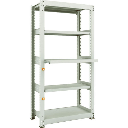 ＴＲＵＳＣＯ　スチールラック　Ｍ３型中量棚　９００Ｘ４７１ＸＨ１８００　５段うちスライド２段　単体＿