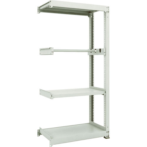 ＴＲＵＳＣＯ　スチールラック　Ｍ３型中量棚　Ｗ９００ＸＤ４７１ＸＨ１８００　パイプ１段　連結＿