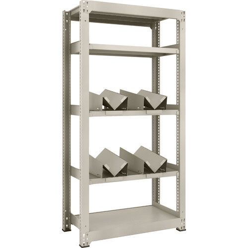 ＴＲＵＳＣＯ　一斗缶ラック　スチールラック　Ｍ３型中量棚　Ｗ９００×Ｄ４７１×Ｈ１８００　５段　単体＿