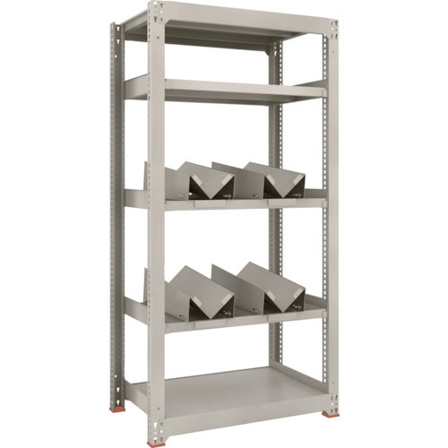 ＴＲＵＳＣＯ　一斗缶ラック　スチールラック　Ｍ３型中量棚　Ｗ９００×Ｄ５７１×Ｈ１８００　５段　単体＿