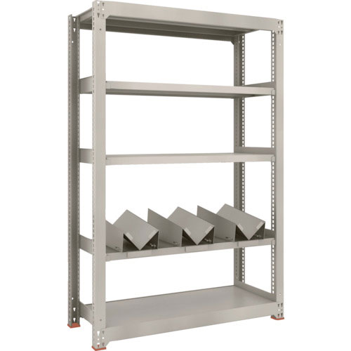 ＴＲＵＳＣＯ　一斗缶ラック　スチールラック　Ｍ３型中量棚　Ｗ１２００×Ｄ４７１×Ｈ１８００　５段　単＿