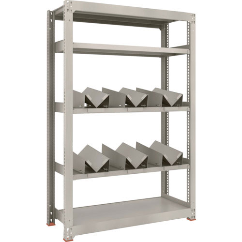 ＴＲＵＳＣＯ　一斗缶ラック　スチールラック　Ｍ３型中量棚　Ｗ１２００×Ｄ４７１×Ｈ１８００　５段　単＿