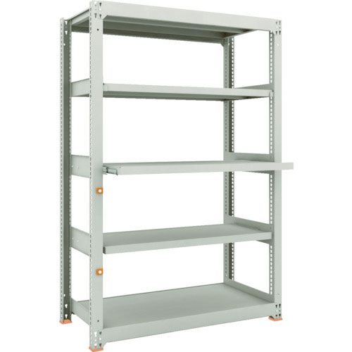 ＴＲＵＳＣＯ　スチールラック　Ｍ３型中量棚　１２００Ｘ５７１ＸＨ１８００　５段うちスライド２段　単体＿