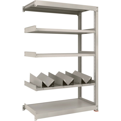 ＴＲＵＳＣＯ　一斗缶ラック　スチールラック　Ｍ３型中量棚　Ｗ１２００×Ｄ５７１×Ｈ１８００　５段　連＿