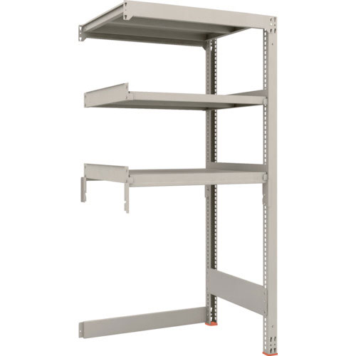 ＴＲＵＳＣＯ　スチールラック　Ｍ３型中量棚　下段開放型　Ｈ１８００ＸＷ９００ＸＤ７２１　３段　連結＿