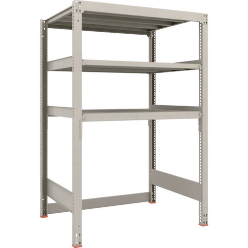 ＴＲＵＳＣＯ　スチールラック　Ｍ３型中量棚　下段開放型　Ｈ１８００ＸＷ１２００ＸＤ９２１　３段　単体＿